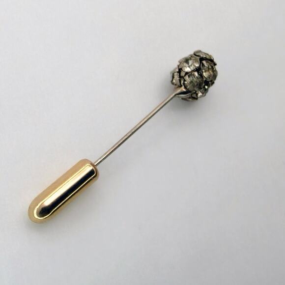 Antique Georgian / Early Victorian Paste Diamond Cluster Stick Pin - Picture 6 of 8